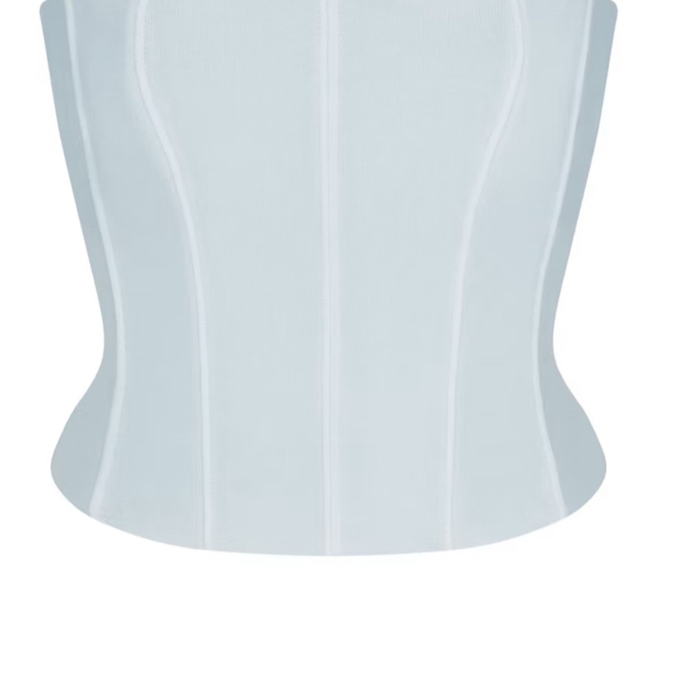 Elegant White Corset Top